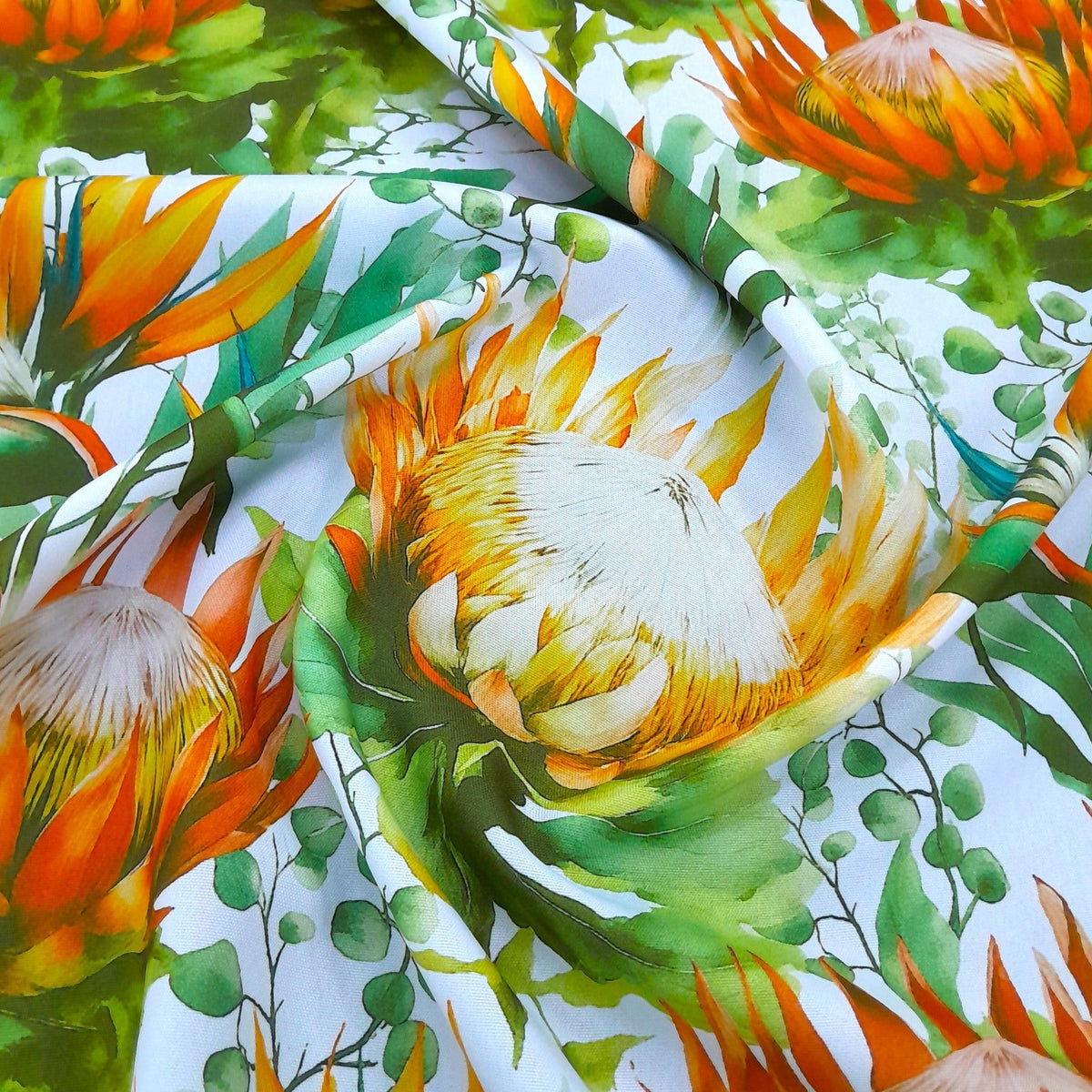 Printed Mini Matt Protea D6 140 cm.