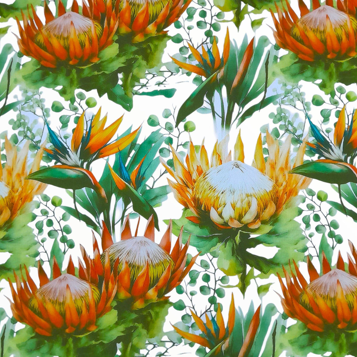 Printed Mini Matt Protea D6 140 cm.