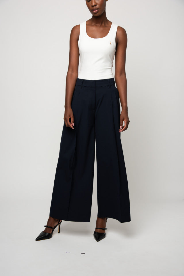 Polo Women Cara Wide Leg Suit Pant Navy