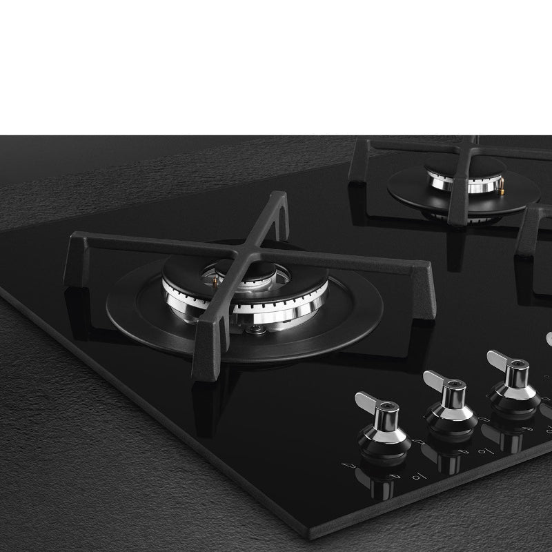 Smeg  90cm Gas on Glass Hob 5 Burner  - PV395LNSA2