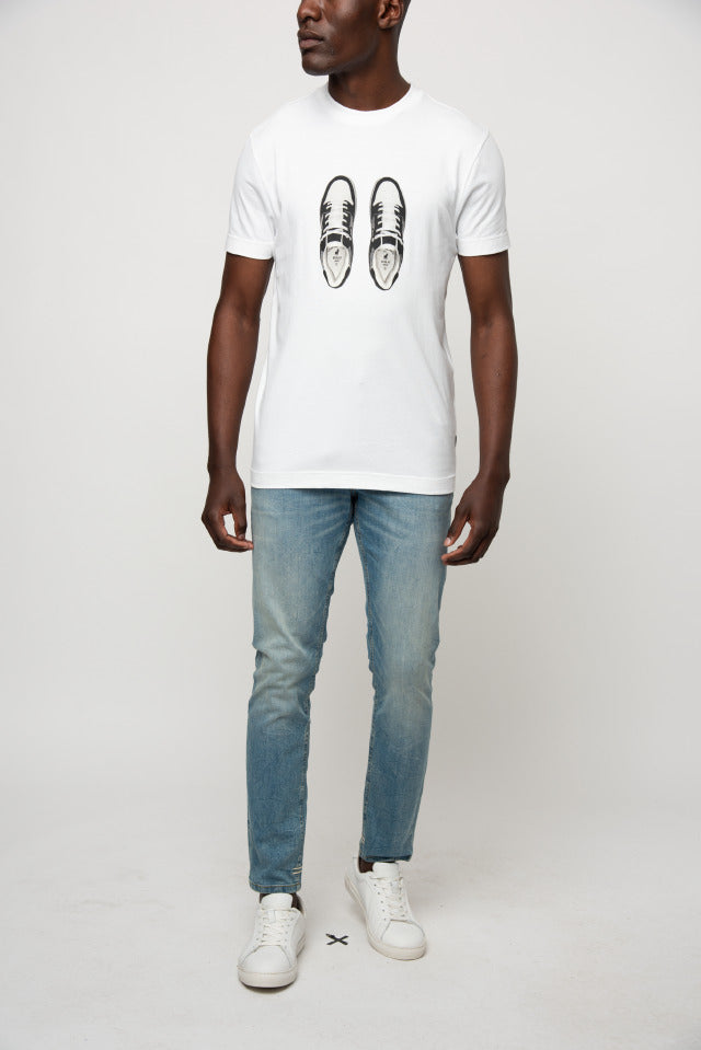 Polo Pjc Short Sleeve Sneaker Logo Tee White