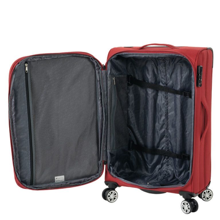 Paklite Featherweight 54cm Cabin Trolley Case Red FEA9232