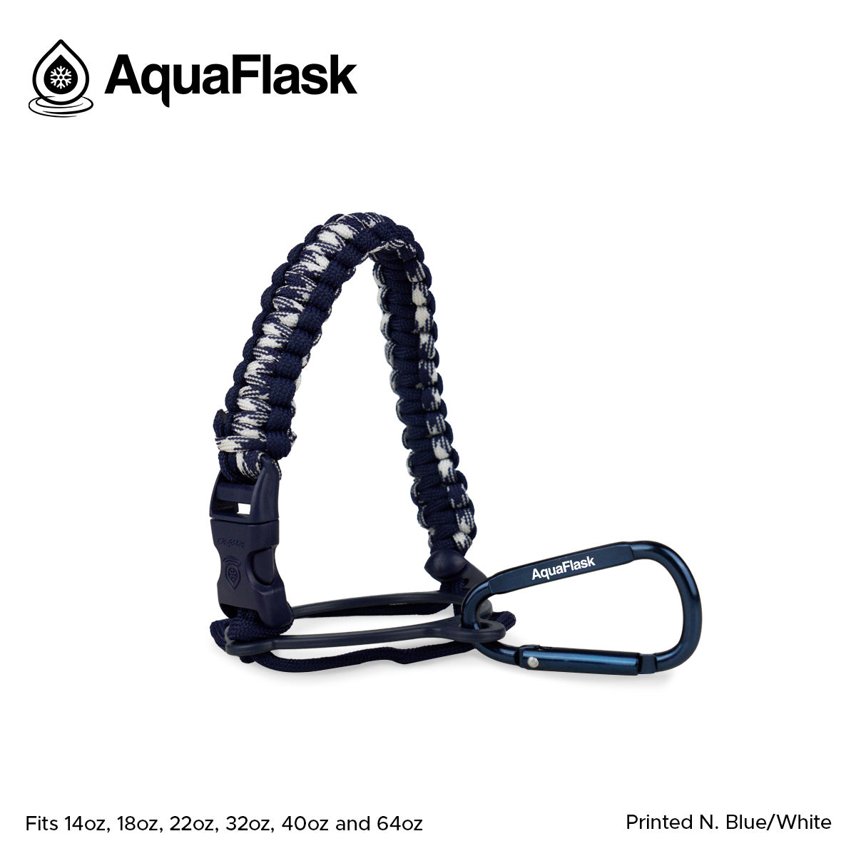 AquaFlask Paracord Handle Blue/White AF-B460