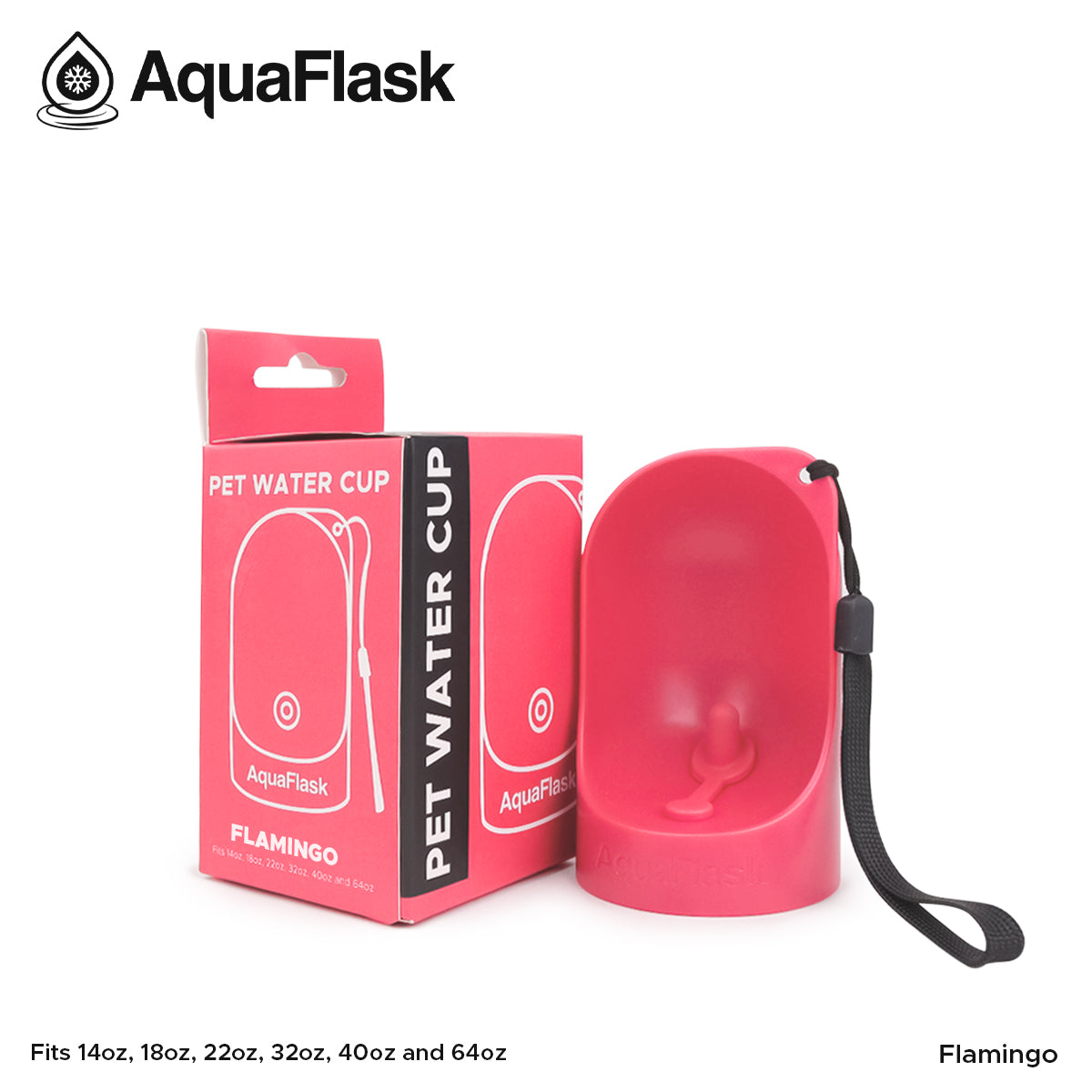 Aquaflask Pet Water Cup Flamingo AF-B210