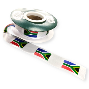 South Africa Flag Satin Ribbon Print 25mm (8005044502617)