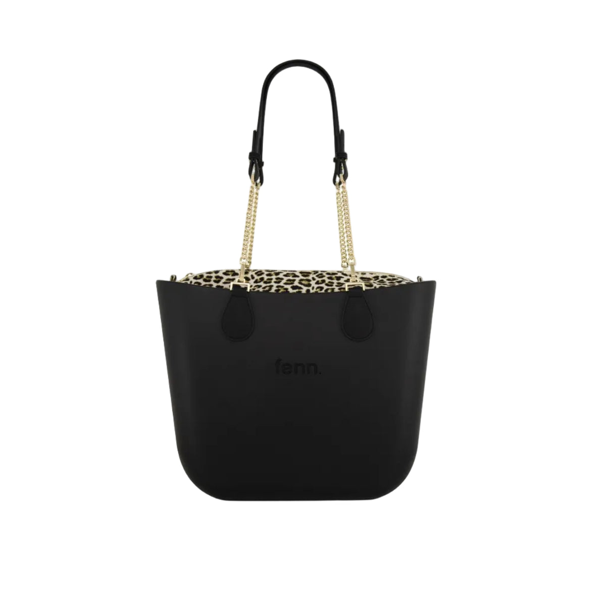 Fenn Original Everyday Tote Bag With Gold Chain-Black 1478