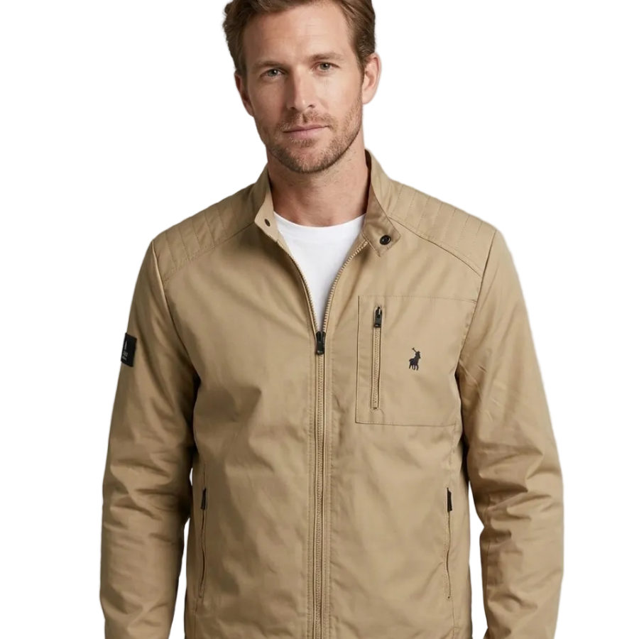 Polo PJC Long Sleeve Biker Jacket taupe 0072753.
