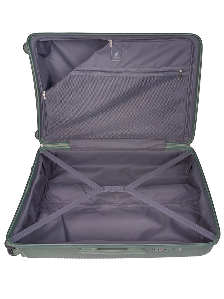 Polo Stellar 4 Wheel Trolley Case-Metallic Green