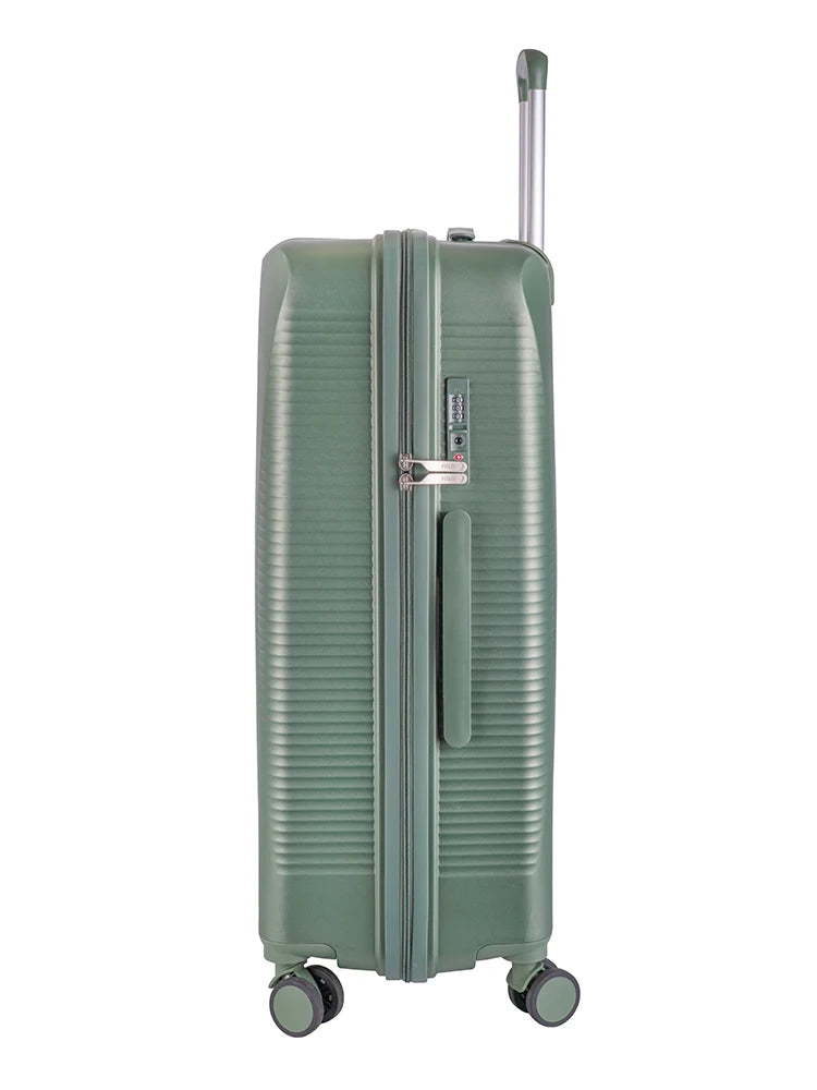 Polo Stellar 4 Wheel Trolley Case-Metallic Green