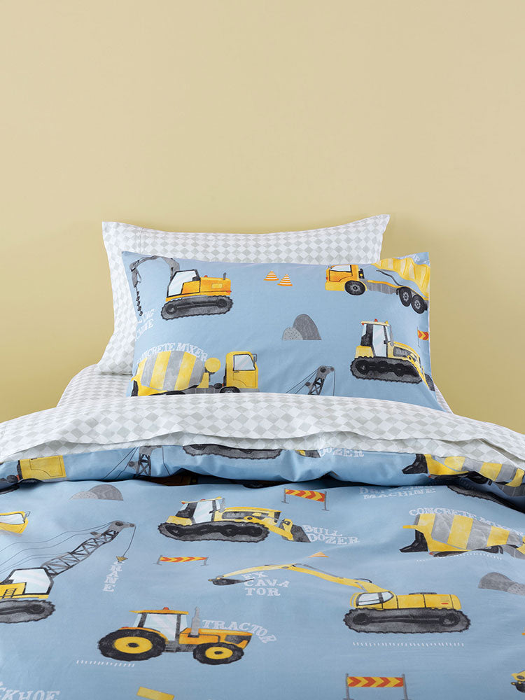 Linen House Cornflower Mighty Machines Duvet Cover Set