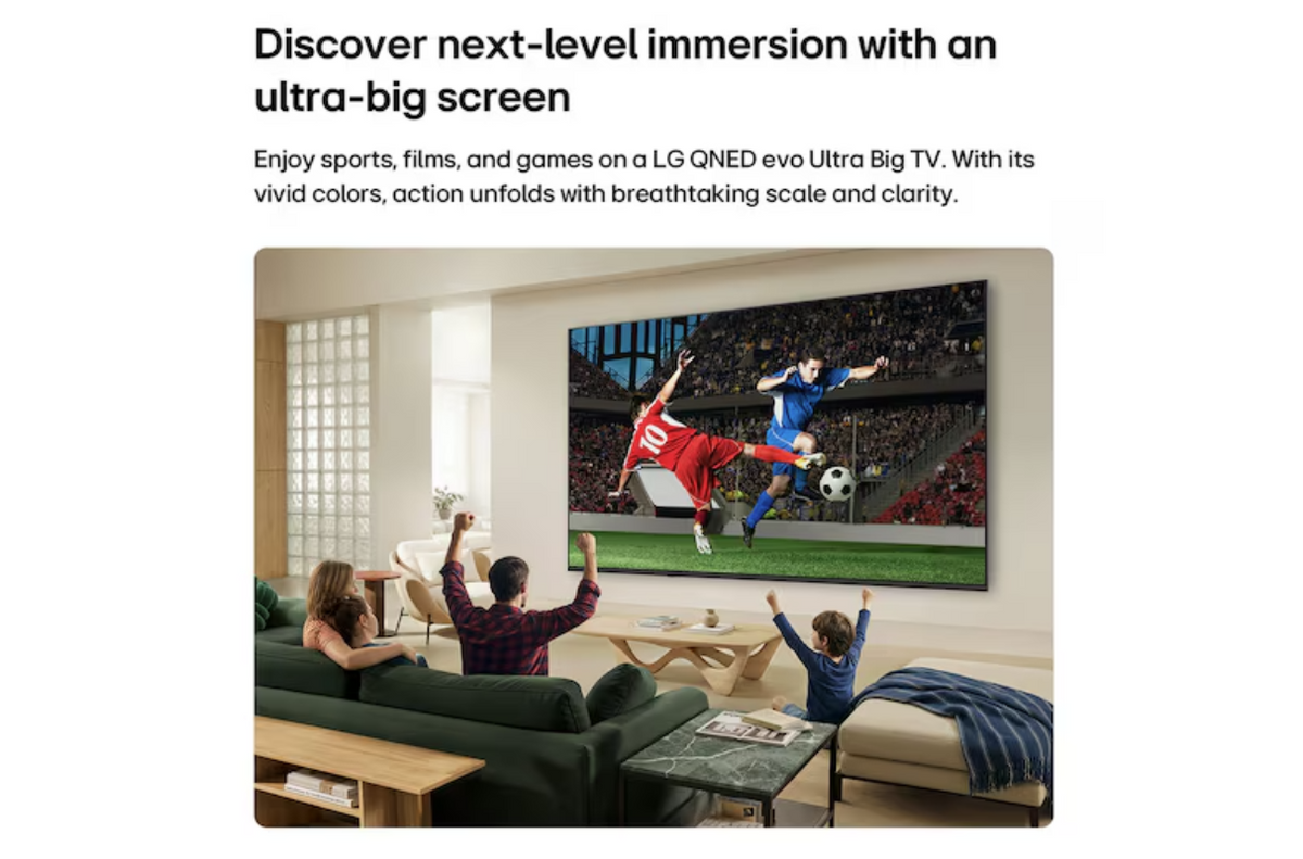 LG 55-inch QNED70 AI Mini LED 4K Smart TV 55QNED70B6T.