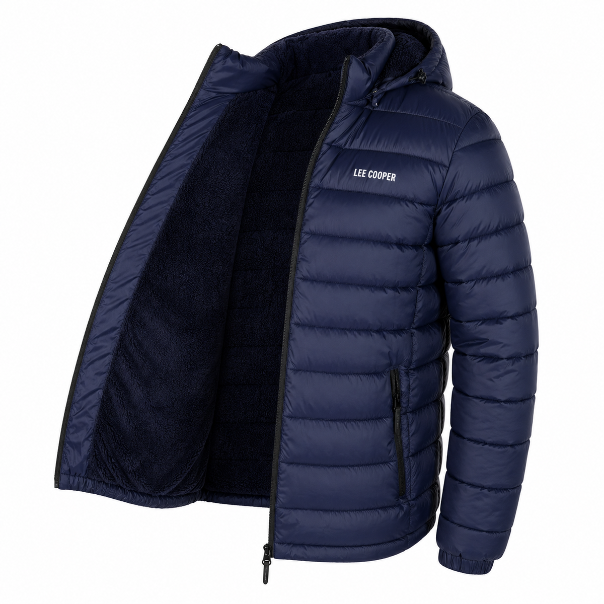 Lee Cooper Puffer Jacket Billy Navy