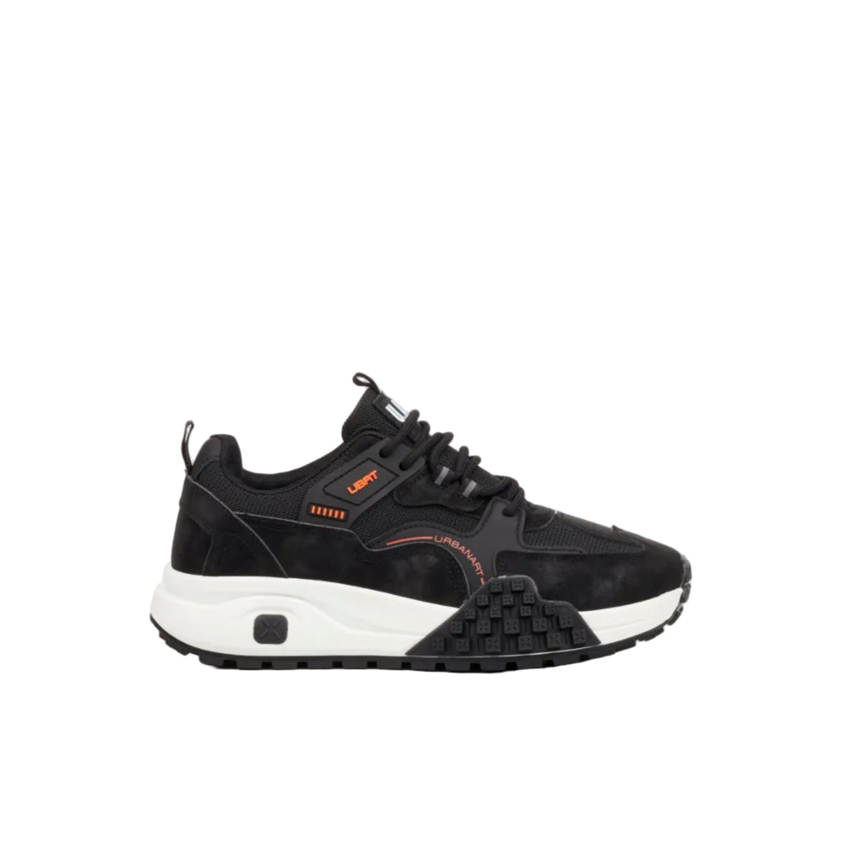 Urbanart Mens Canvas Redo 5 Faux Nubuck Sneaker-Black RED05NBCBLKM