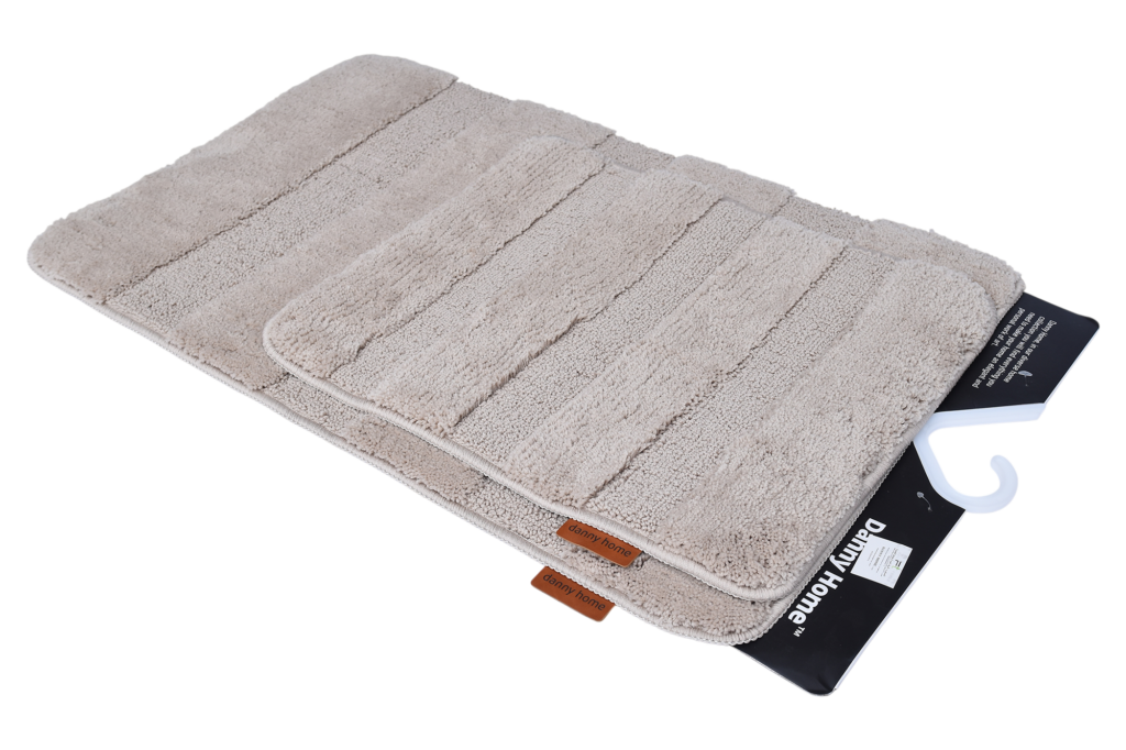 Danny Home Bath Mat Set 2-Piece Non-slip 80x50cm+50x50cm RM34-03