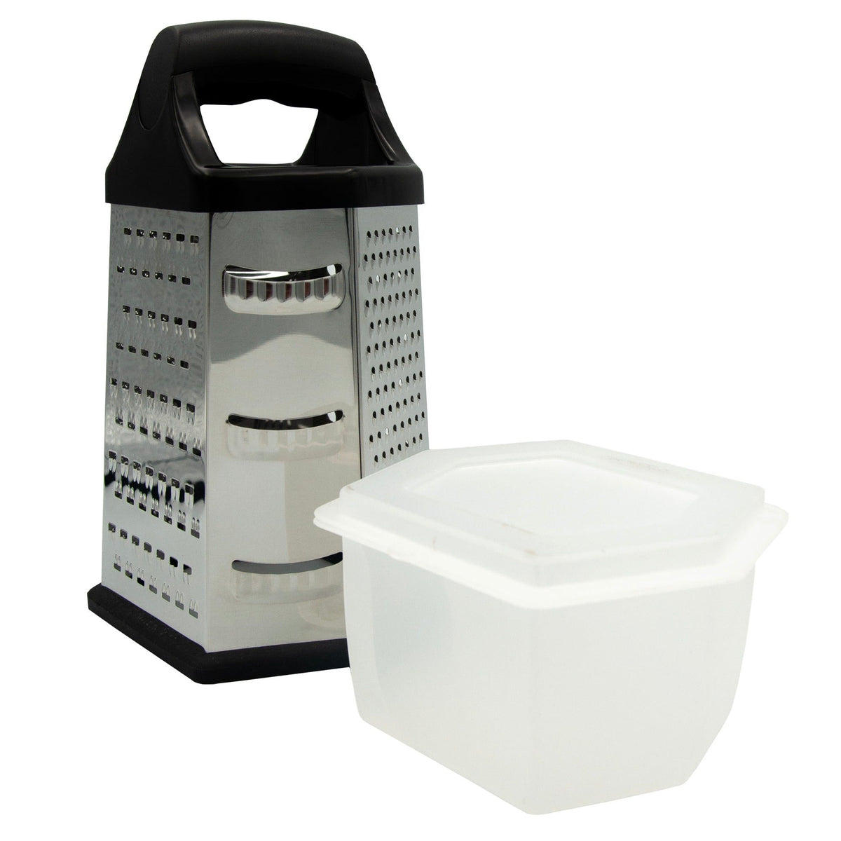 Salton Stainless Steel 6 Sided Grater With Storage SALG06.