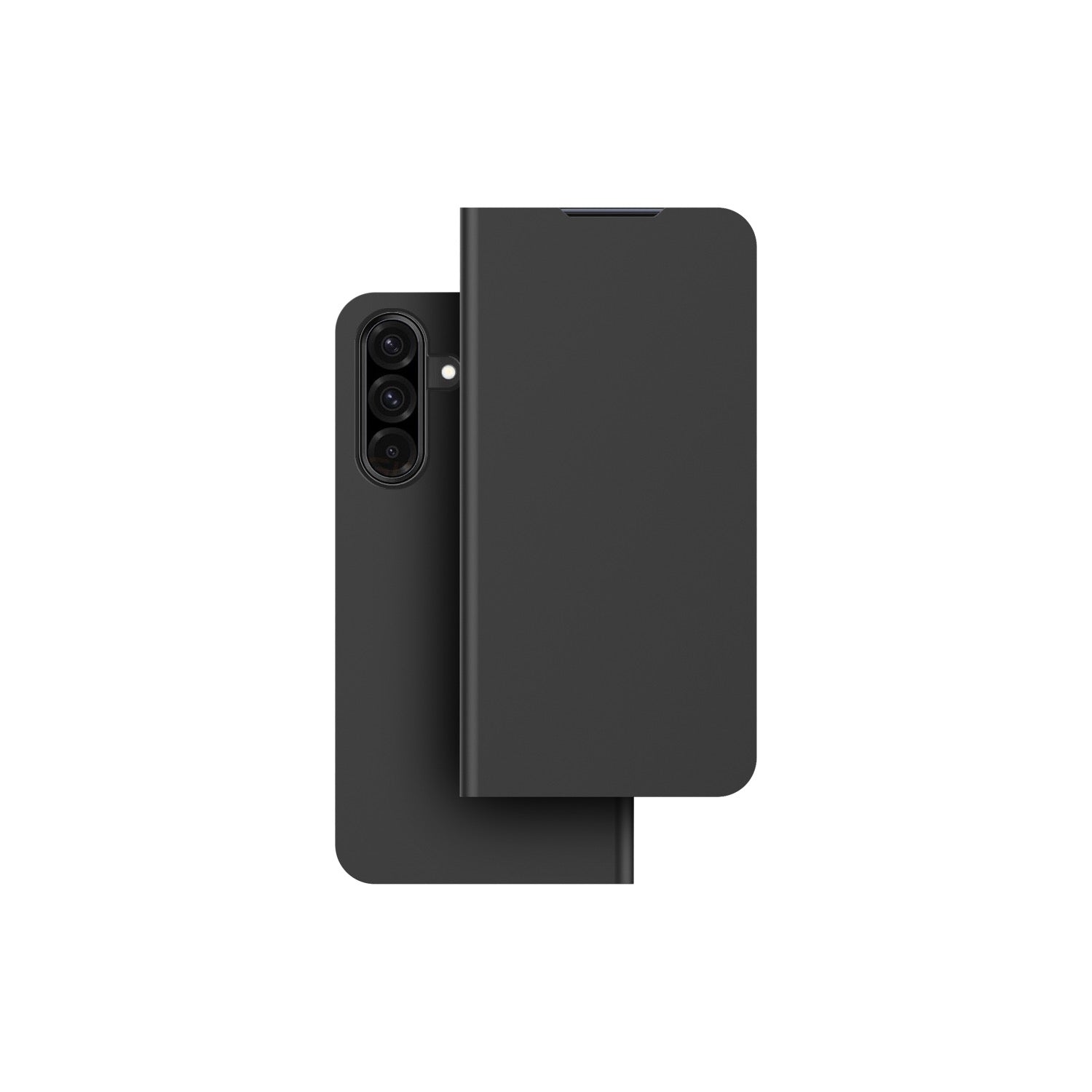Mobeen Samsung Flip Case With Card Slot for Samsung Galaxy A36 – Black