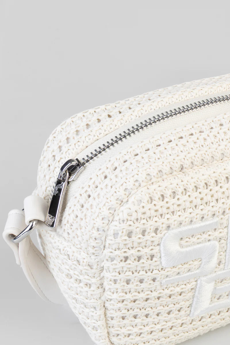 Sissyboy Ladies Wren Woven Crossbody Bag -Off White BG972.