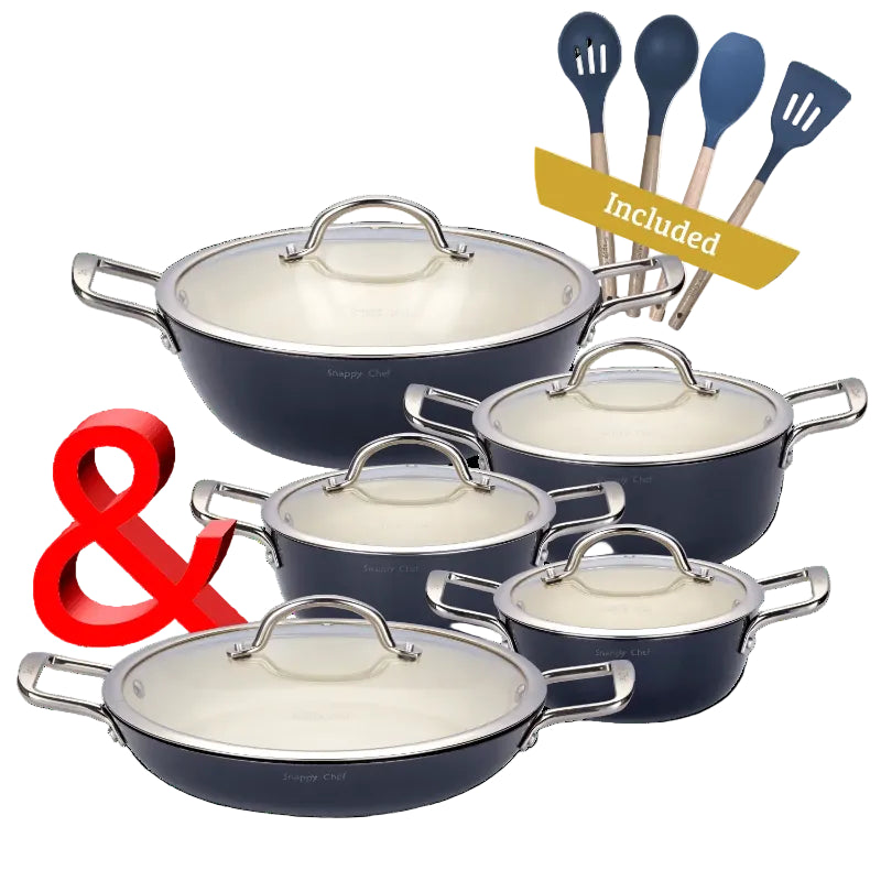 Snappy Chef Superlight Cast Iron Combo Grey 10 Piece SCSG003 – MHC World