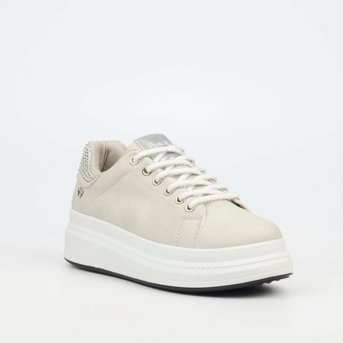 Butterfly Ladies Sneakers Senhora 23 In Grey.