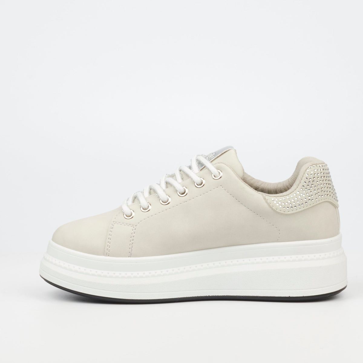 Butterfly Ladies Sneakers Senhora 23 In Grey.