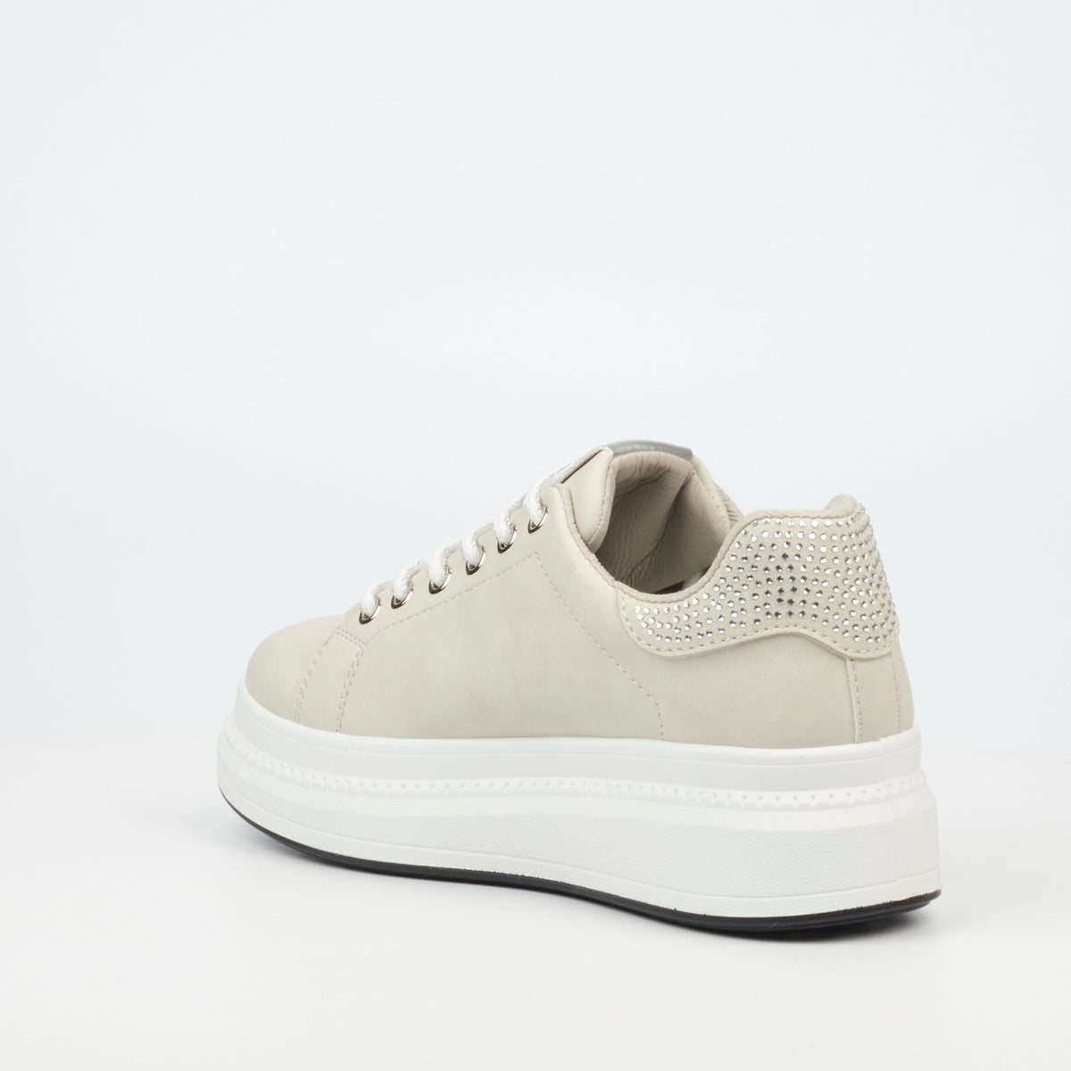 Butterfly Ladies Sneakers Senhora 23 In Grey.