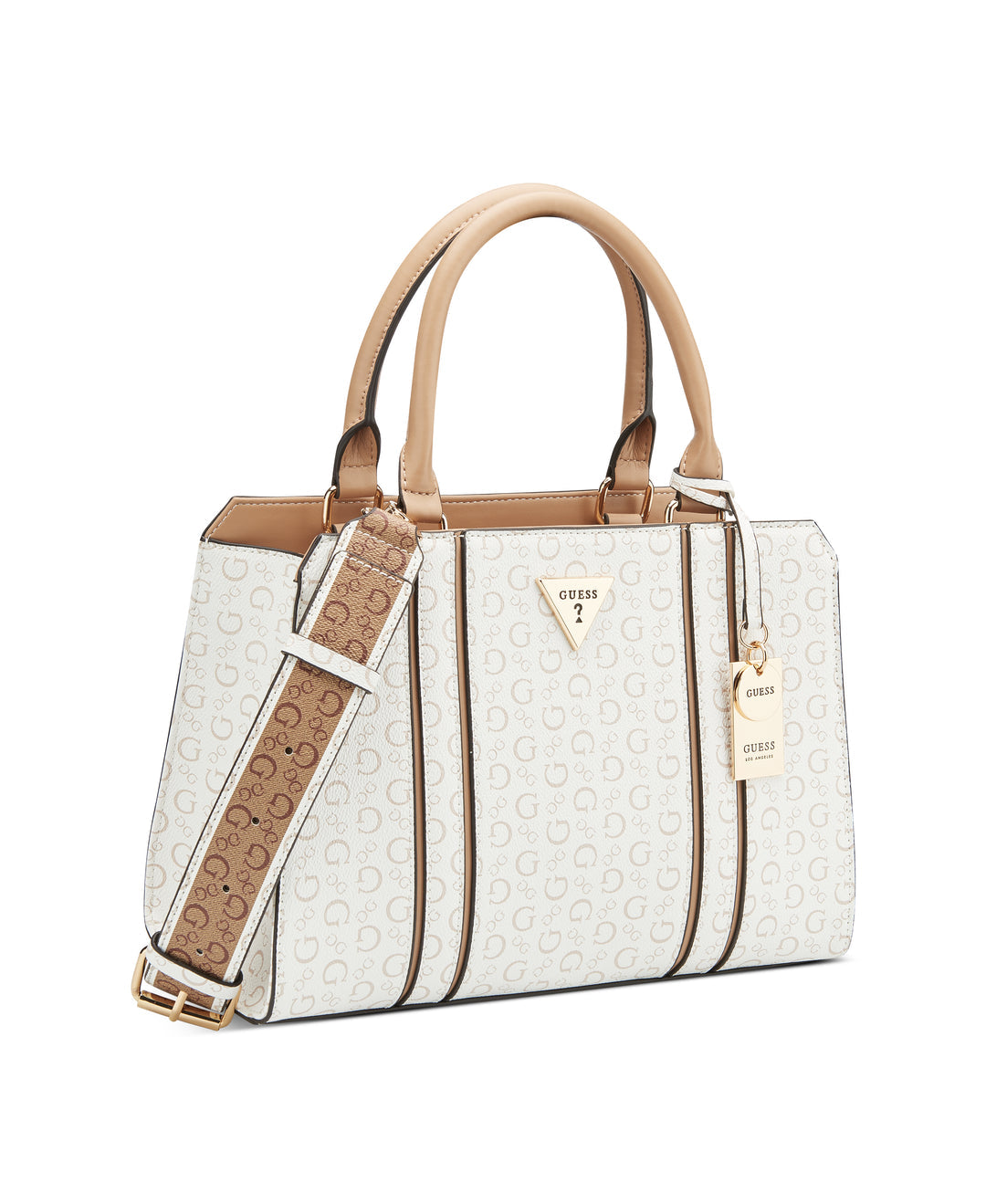 Guess Cassian Satchel Tote Bag White SG959806