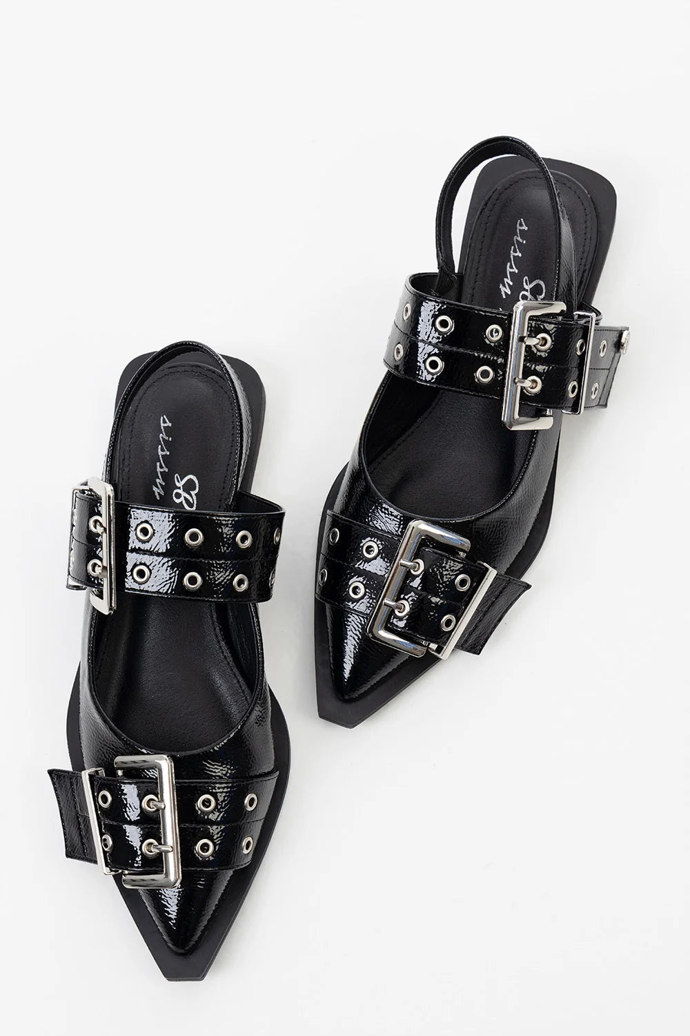 Sissy Boy Ladies Becky Ballet Flats-Black SH1280