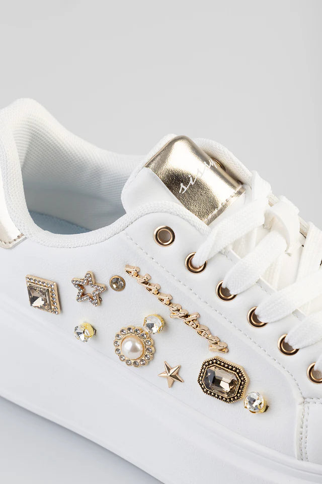 Sissy Boy Gemy  Platform Sneaker White (8011065196633)