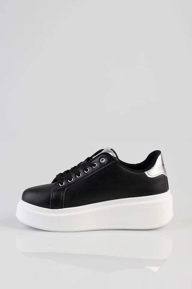 Sissy Boy Gemy  Platform Sneaker-Black SH1414