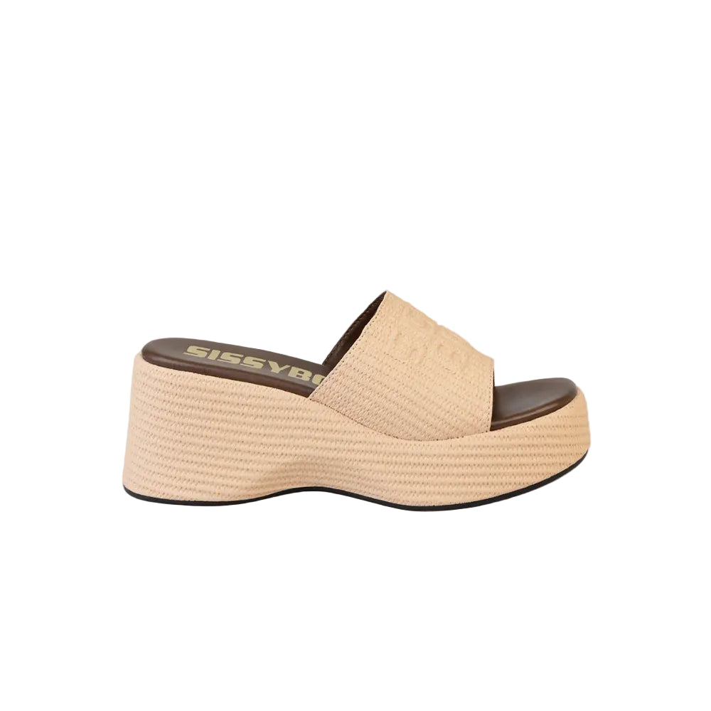 Sissy Boy Ladies Cali Platform Sandals-Tan SH1427