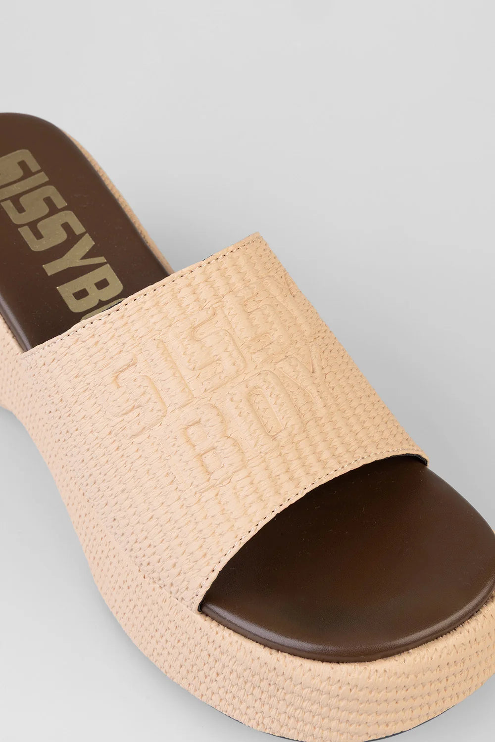 Sissy Boy Ladies Cali Platform Sandals-Tan SH1427