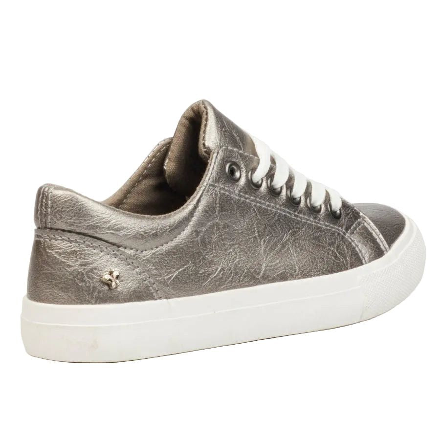 Butterfly Ladies Shore 13 Sneakers Pewter Silver.