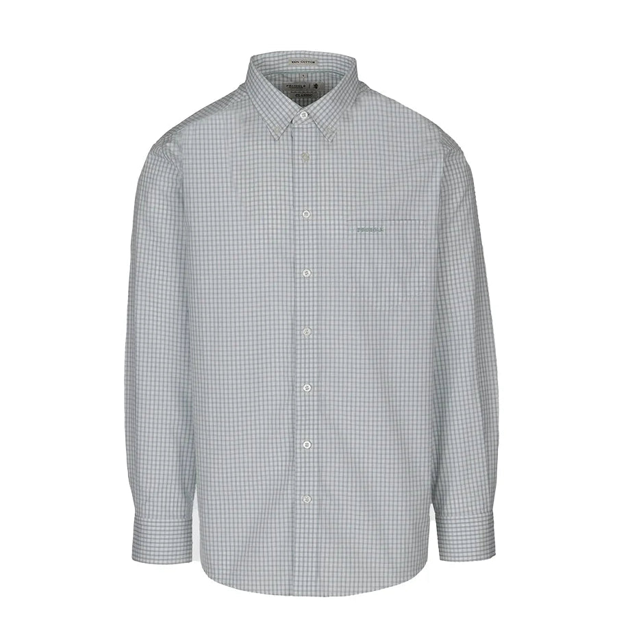 Pringle Malcolm Check Long Sleeve Classic Shirt Green MSLS1975 PR112130.