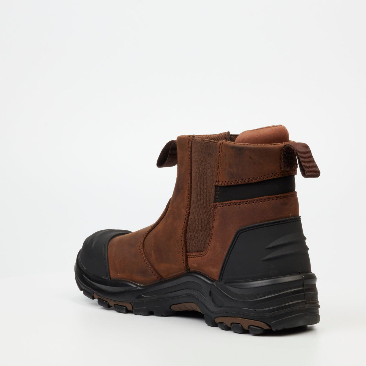 Grittgear Unisex Boots In Chocolate Slate S3 Crazy Horse Leather.