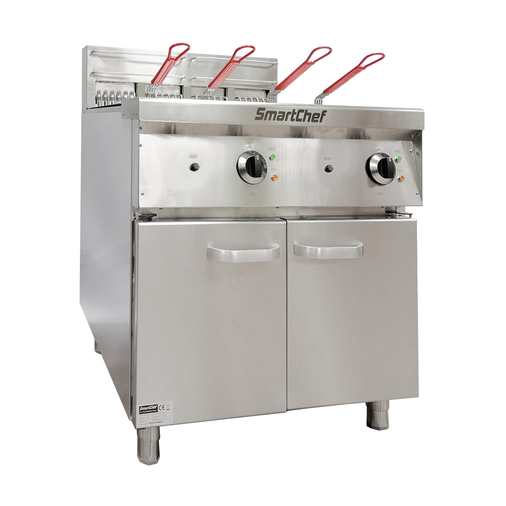 SmartChef Electric Fryer 2×30 Litre KB-E-DZ-800G