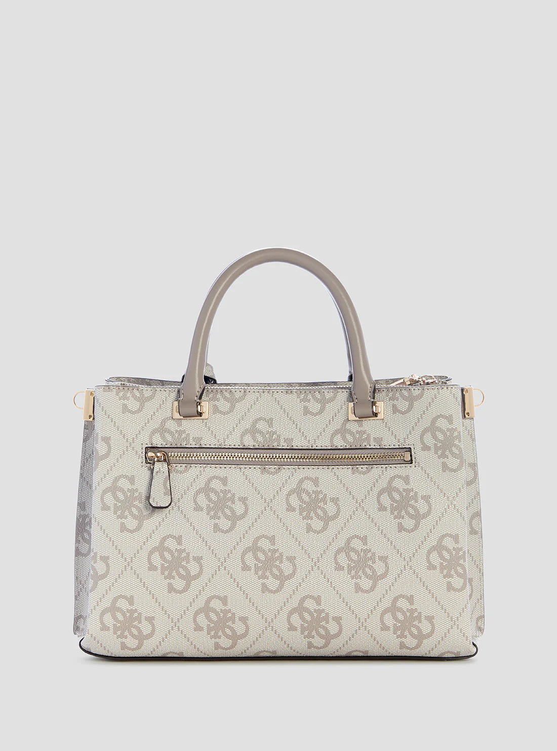 Guess Dark Taupe Logo Erenia Girlfriend Satchel