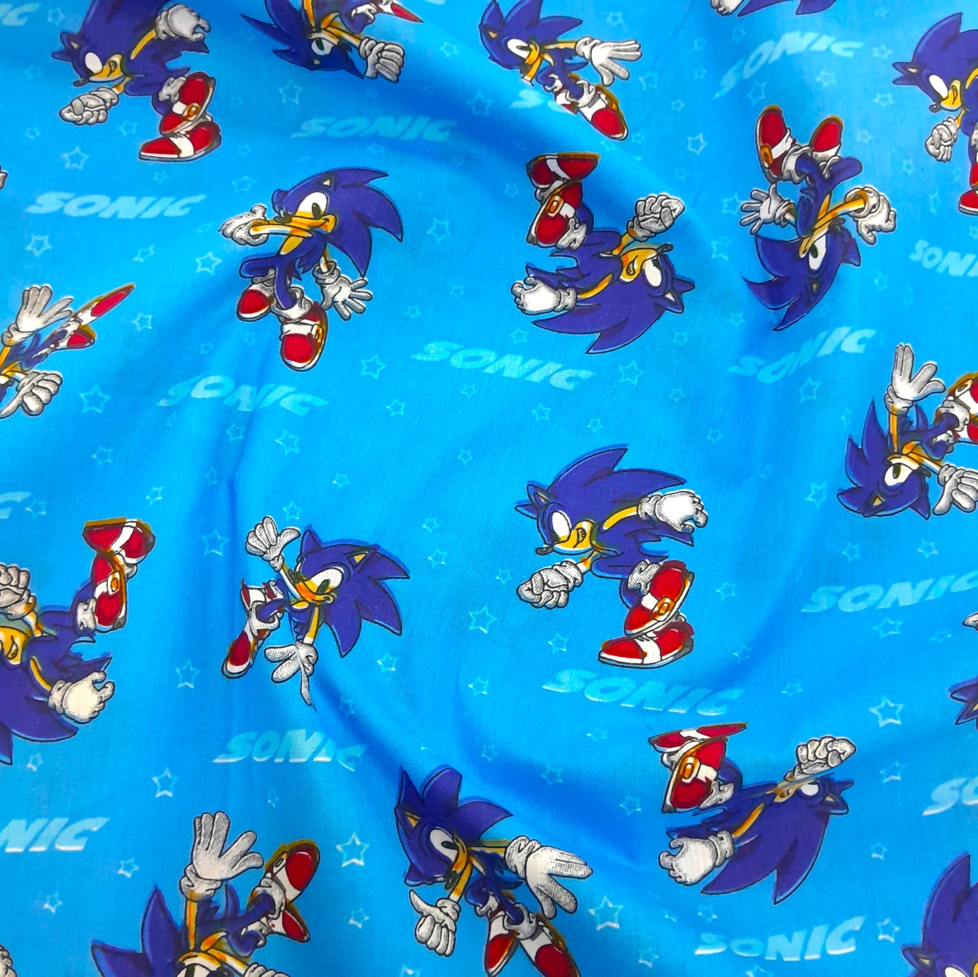 100% Printed Cotton Sheeting Fabric Sonic 240 cm (8042834231385)