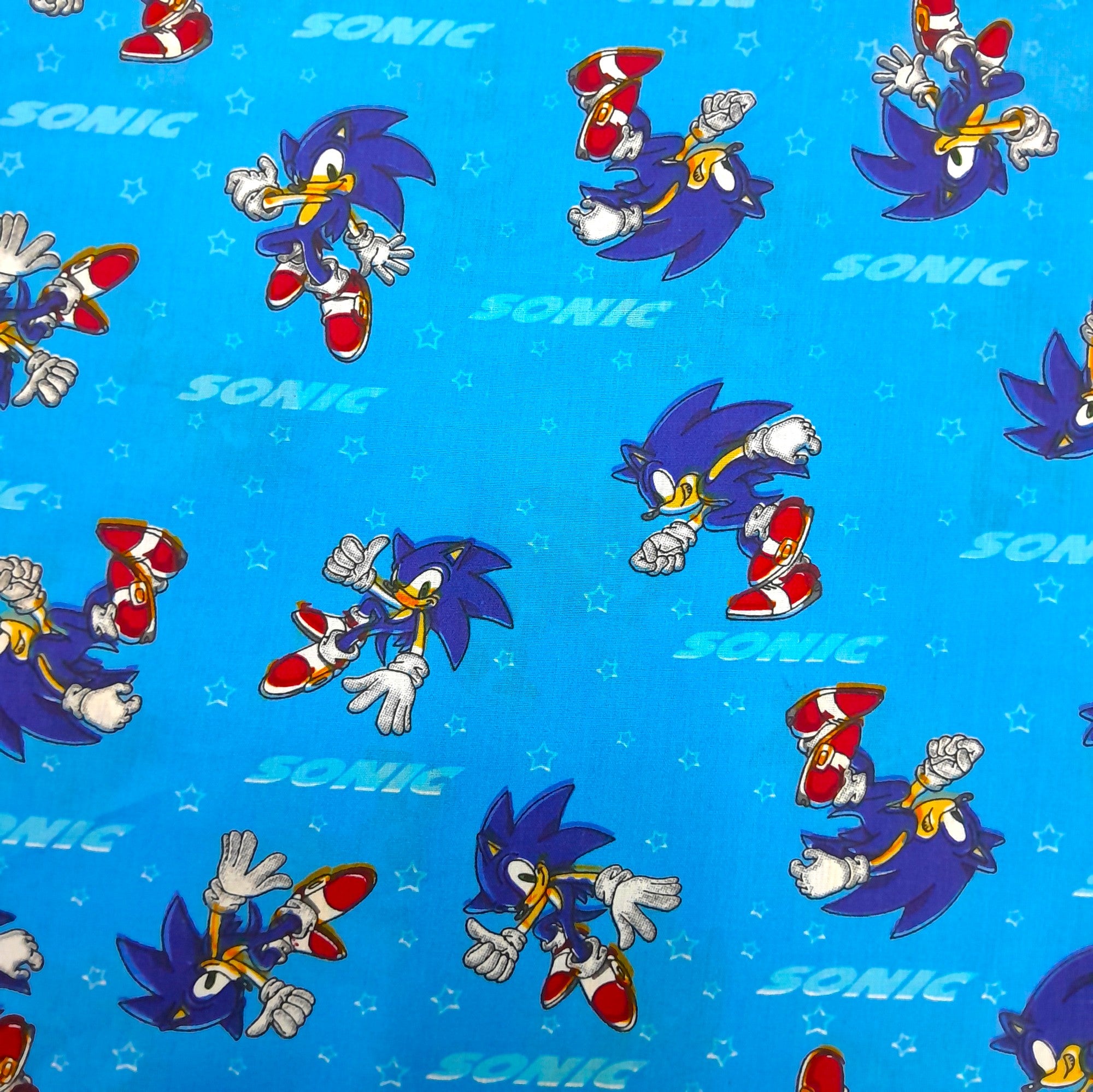 100% Printed Cotton Sheeting Fabric Sonic 240 cm (8042834231385)