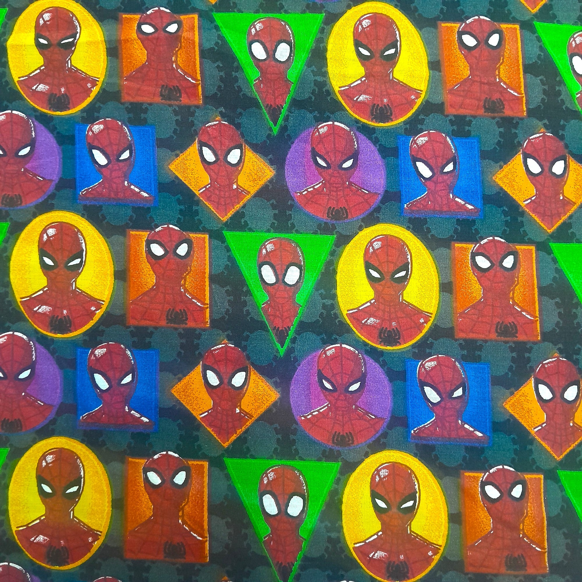 100% Printed Cotton Sheeting Fabric Spiderman 240 cm (8042877190233)