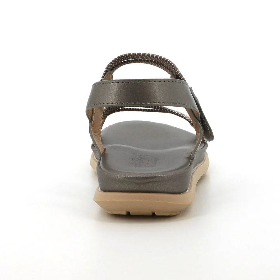 Hush Puppies Soft Irene Elastic Comfort Sandals-Pewter SSL01297PWPW