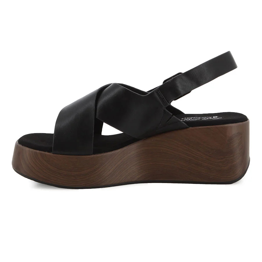 Hush Puppies Ladies Soft Jemma Wedges-Black SSL01656BKBK.