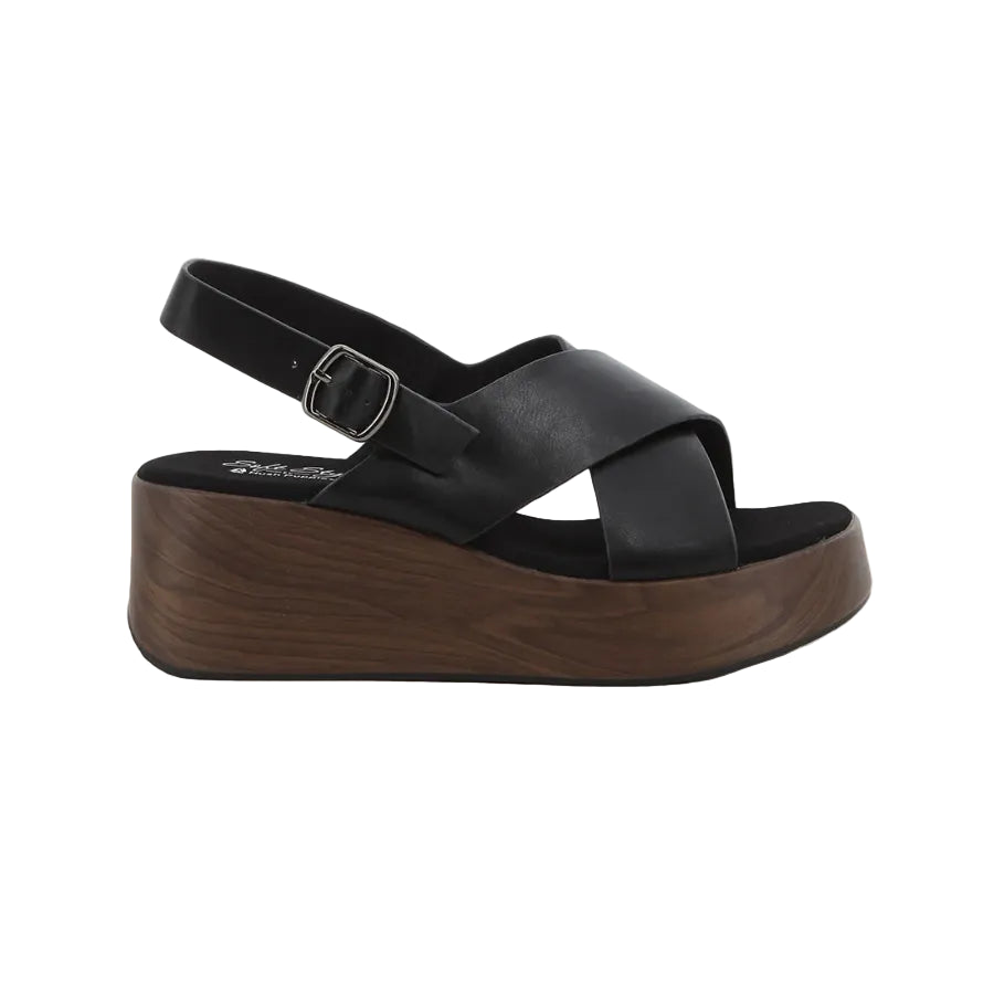Hush Puppies Ladies Soft Jemma Wedges-Black SSL01656BKBK.