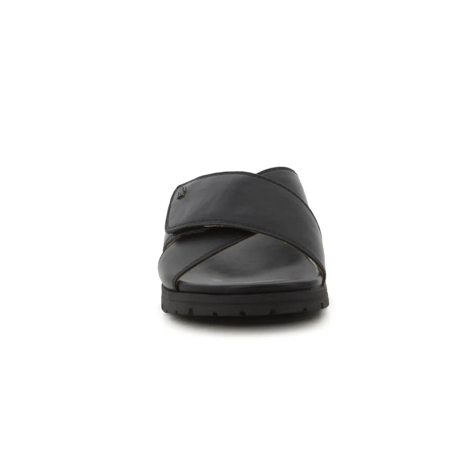 Hush Puppies Ladies Soft Leandra Cross Strap Sandals-Black SSL01679BKBK