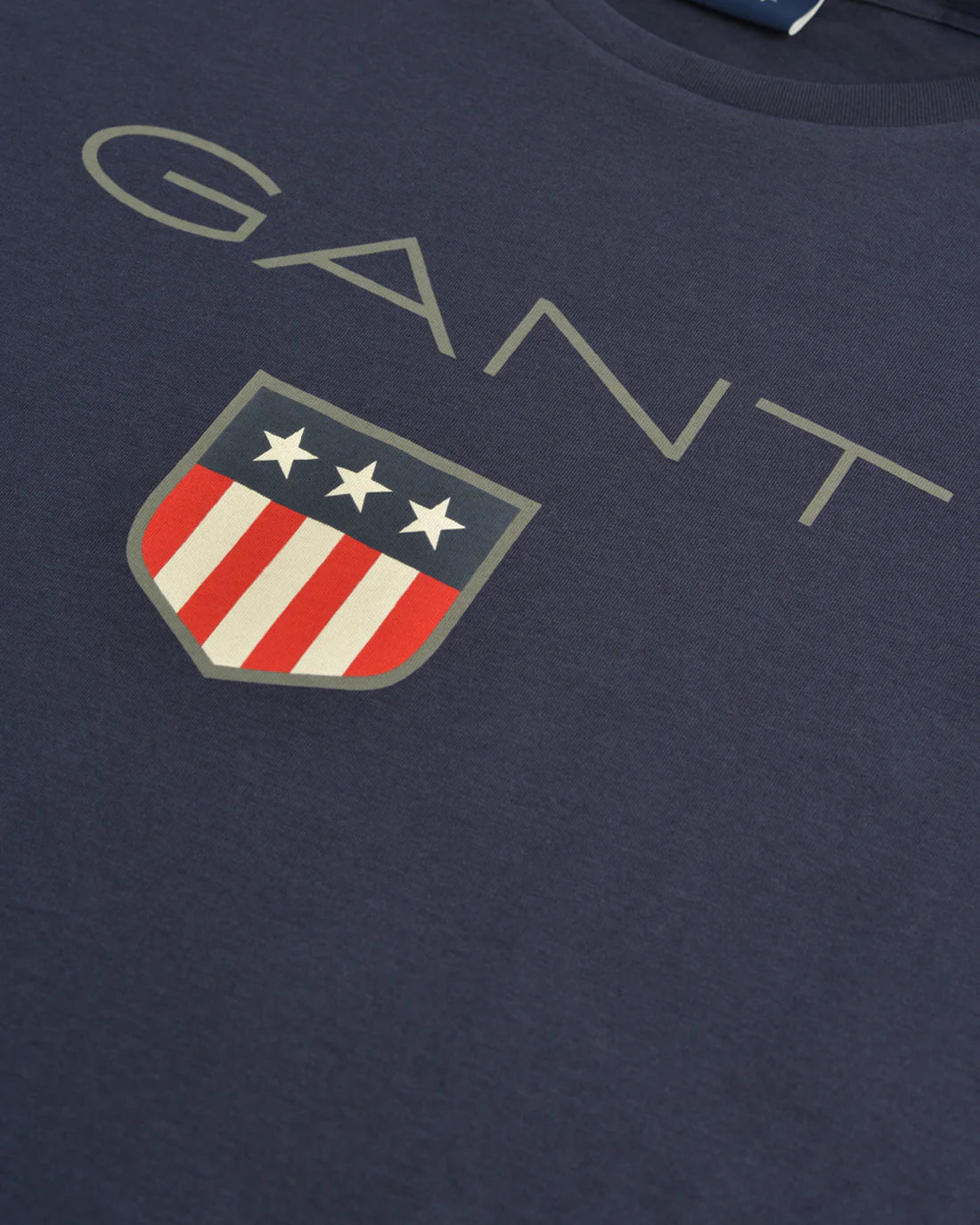 Gant Short Sleeve T Shirt Dark Blue (8021302706265)
