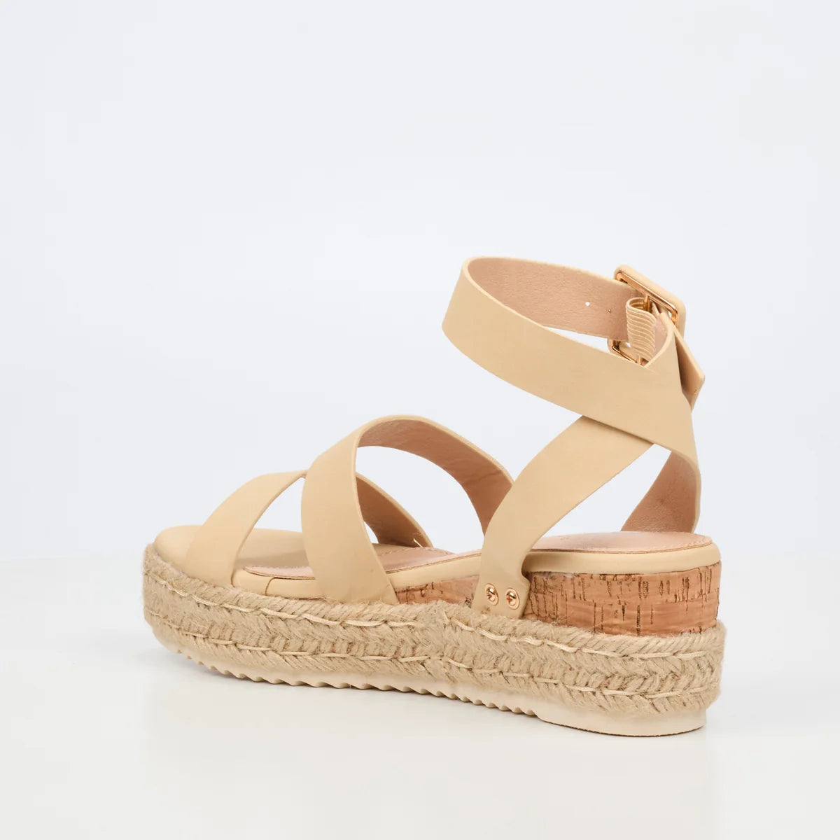 Miss Black Ladies Steffi 2 Shoes-Nude