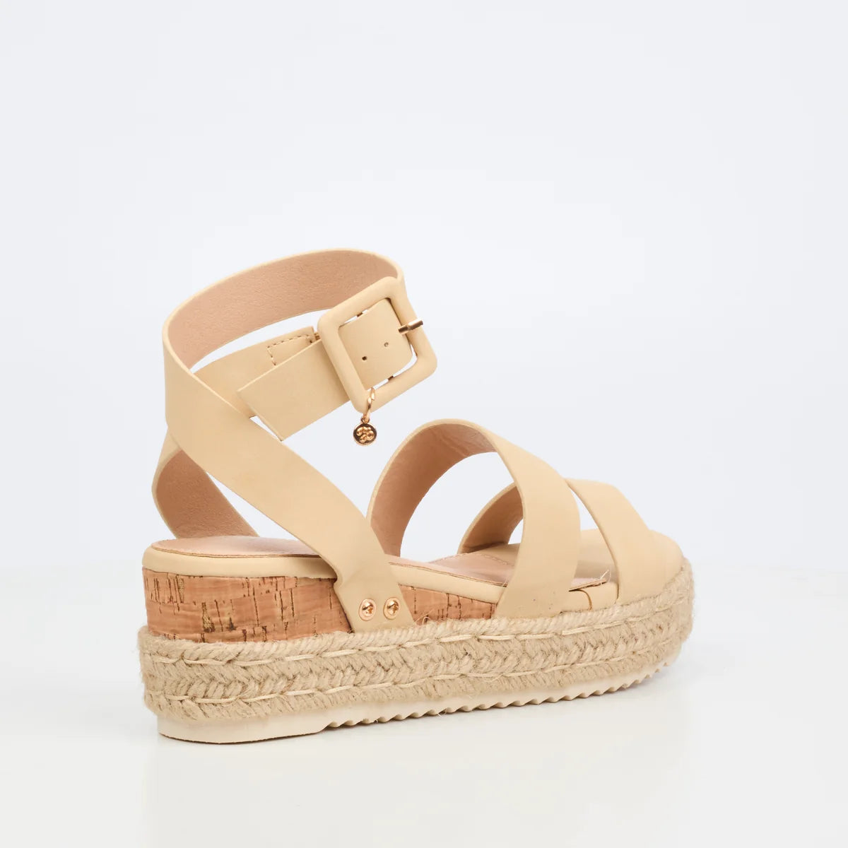 Miss Black Ladies Steffi 2 Shoes-Nude