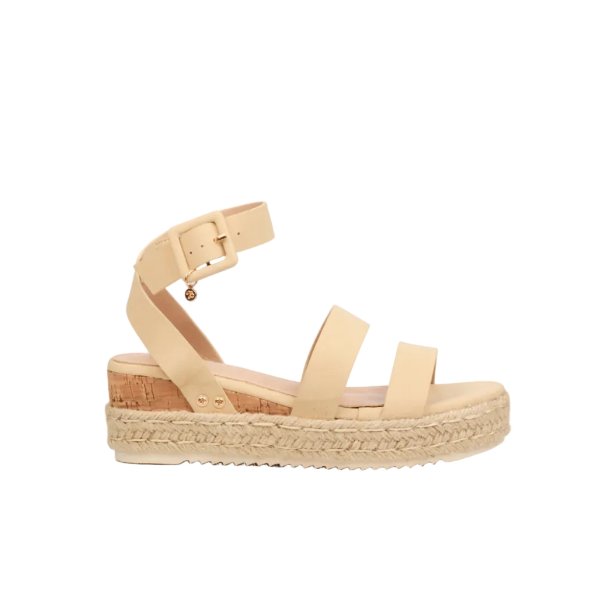 Miss Black Ladies Steffi 2 Shoes-Nude