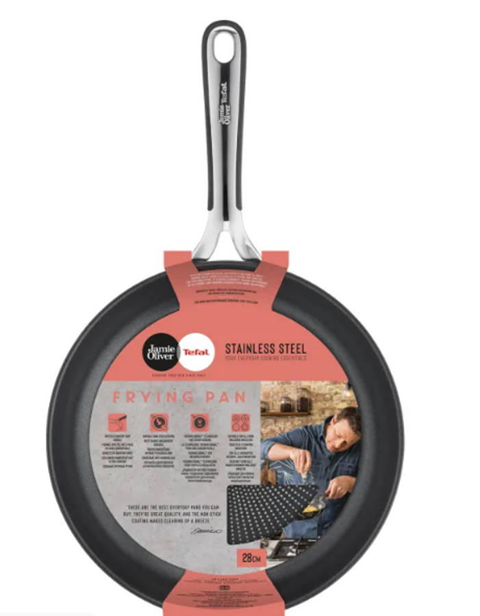 Jamie Oliver Essential Stainless Steel Frypan 28cm E3140644