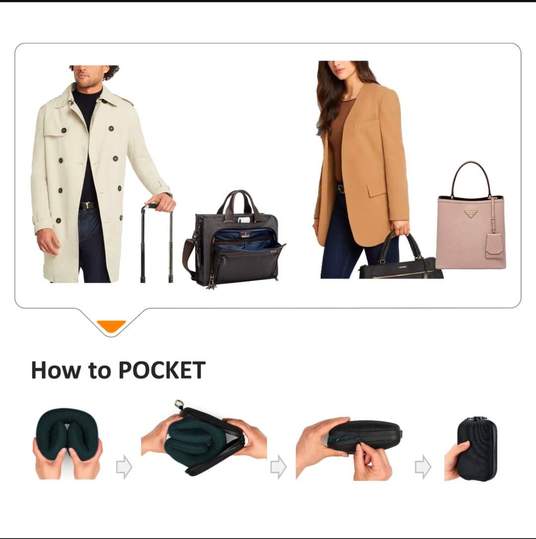 Easynap Pocket Pillow Chin Support Vital Black.