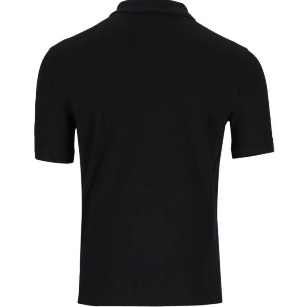 Gant Mens Pique Golfer In Black Short Sleeve Pique  Regular Fit Shield 343782